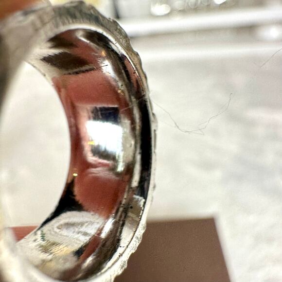 DIOR RING Trotter BLUE and silver size: U.S. 6 1/2 (6.5) Excellent!!! - Picture 7 of 11